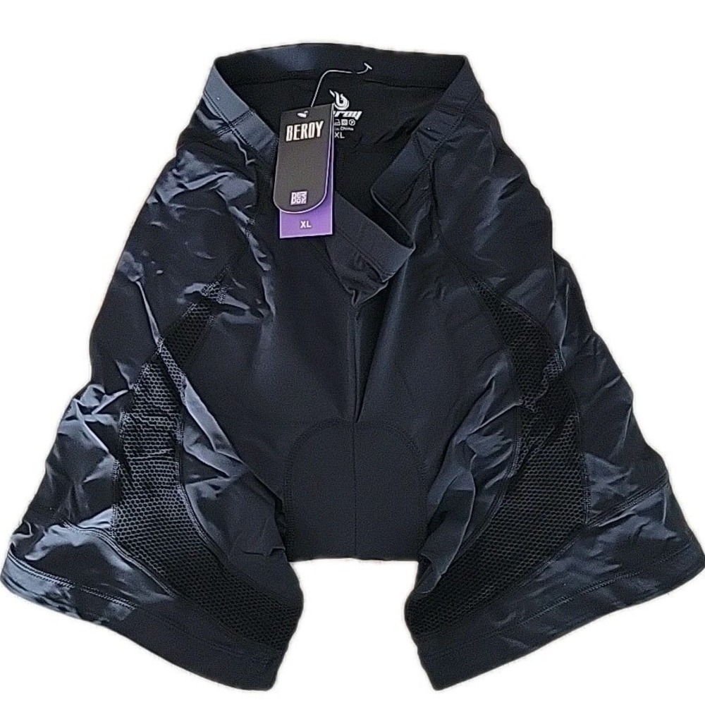 NEW Padded Cycling Shorts Womens XL Black‎ Road Bike Bicycle Shorts NWT